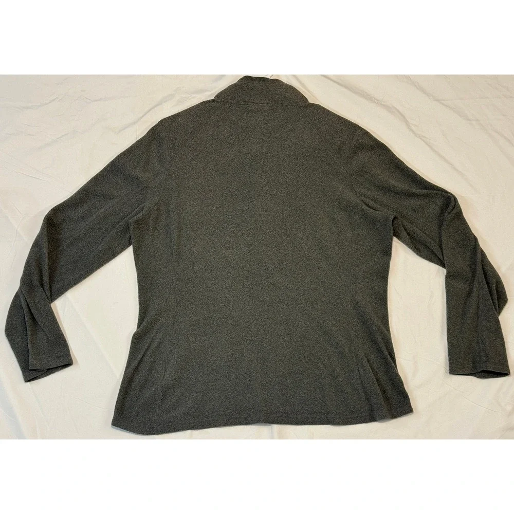 The North Face TKA 100 Glacier Quarter Zip Fleece Pullover Gray Mens Large AJHP